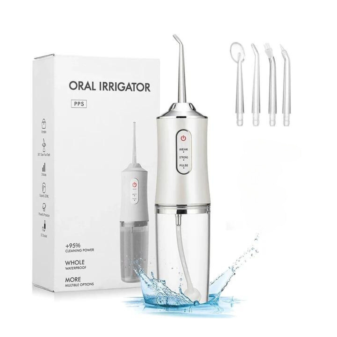 Irrigador Oral Inalámbrico Portátil 220ML para Limpieza de Dientes