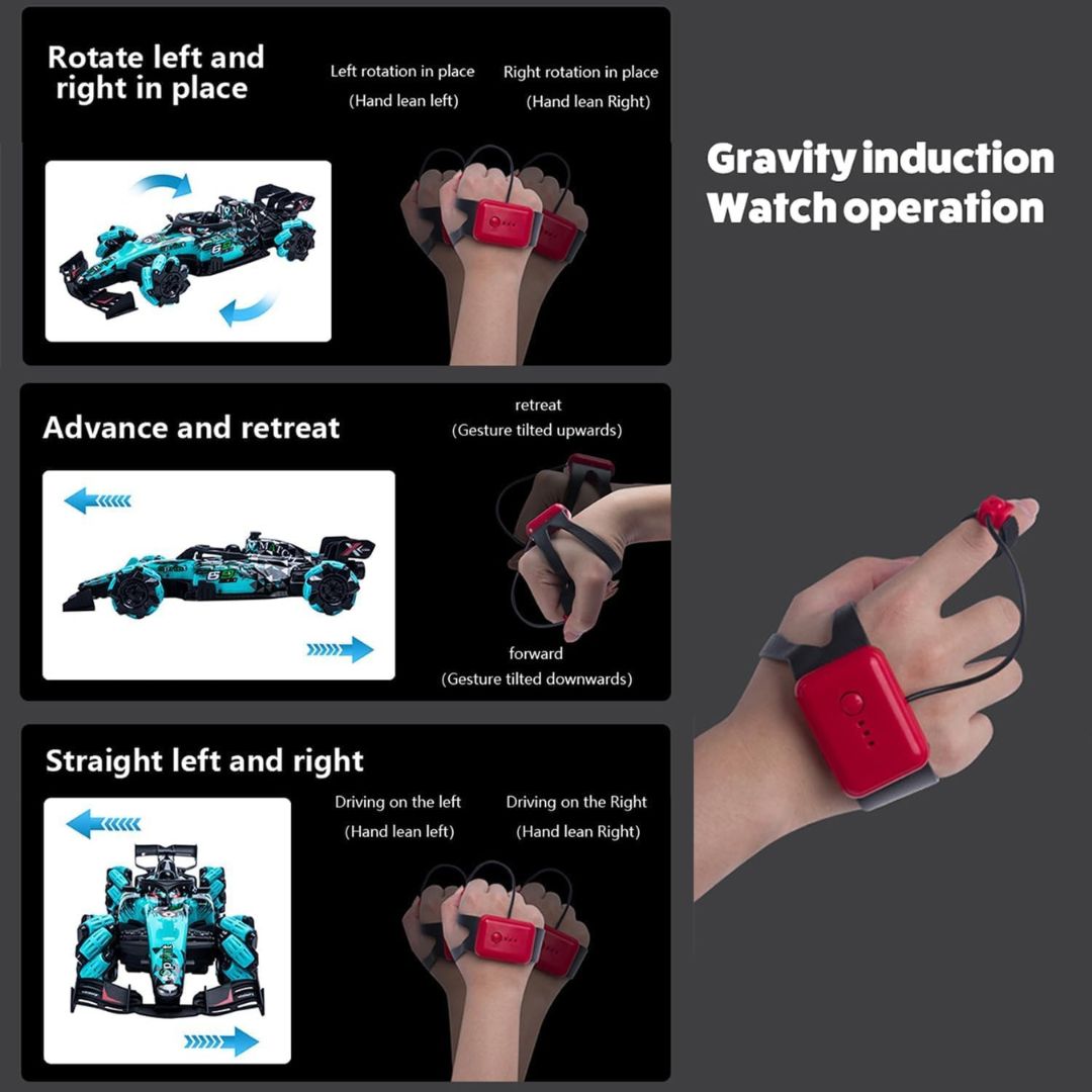Carro F1 con Sensor de Gestos y Drift 🔥