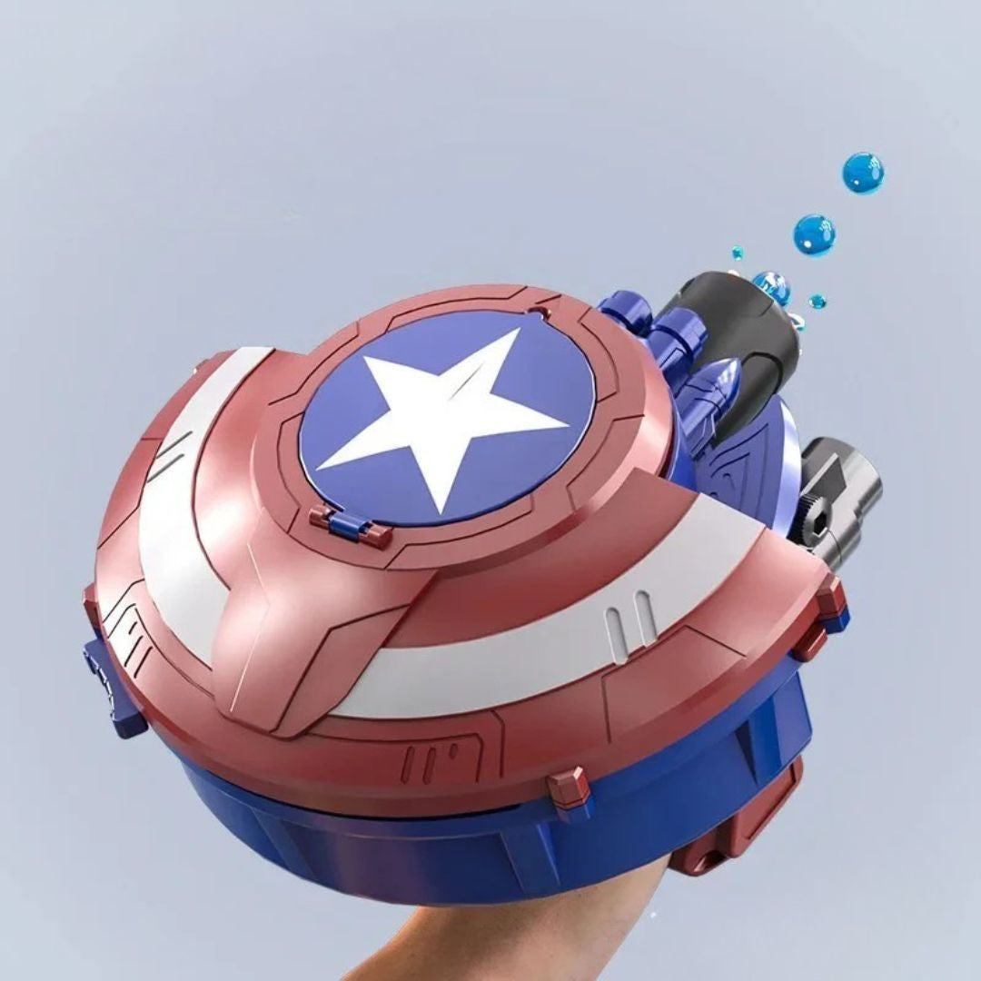 Juguete del Capitán América 2 en 1: Escudo + Lanzador