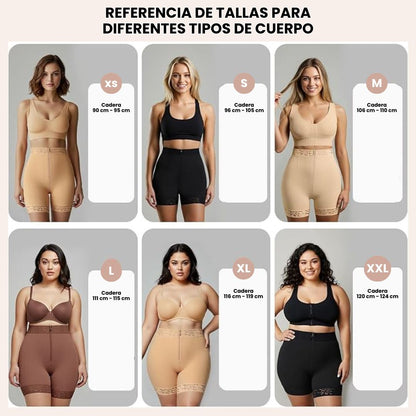 Faja Moldeadora para Mujer, Shorts de Control de Abdomen de Cintura Baja y Realce de Glúteos
