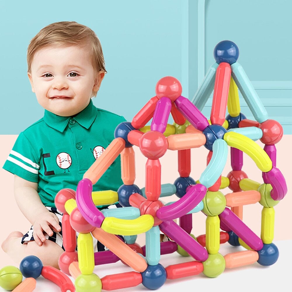 Juego de Construcción de 72 Piezas para Niños, Juguetes Montessori